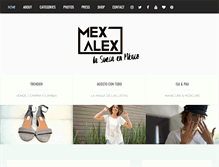 Tablet Screenshot of mexalex.com